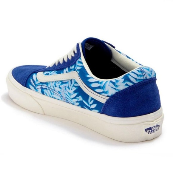 Vans Women's Old Skool Solar Floral Skate Shoe True Blue/Marshmallow Size 5.5 - Picture 3 of 12